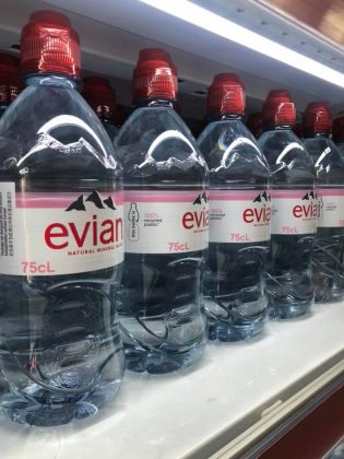 Evian Water Bottles